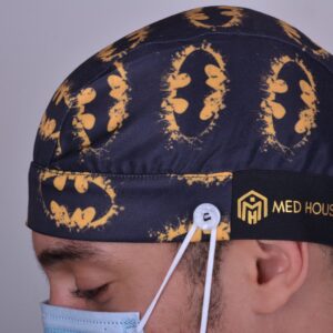 Medhouse Dark Knight Surgical Cap - Front View