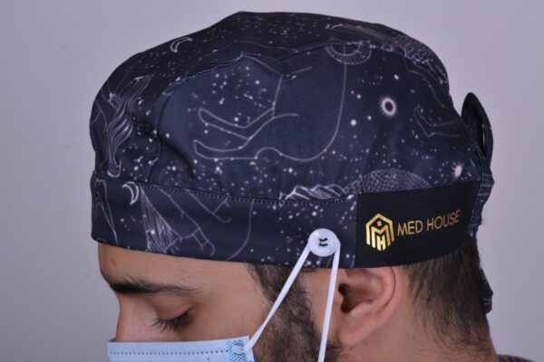 Medhouse Zodiac Surgical Cap - Front View